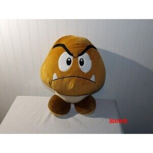 Club Mocchi Nintendo Super Mario 15" Character Brown Squishy Goomba Plush Toy